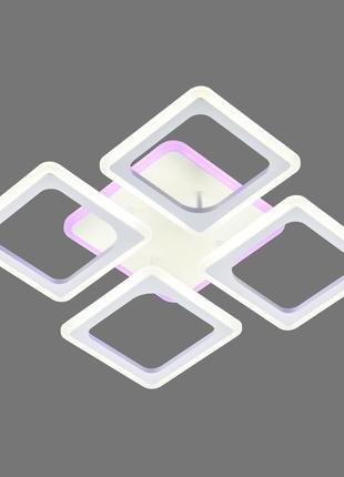 Люстра світлодіодна акрилова valeso v 3201-4c wh з пультом