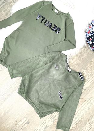 Платье двойка в стиле милитари