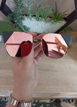 Распродажа 🖤зеркальные солнцезащитные очки "кошки"3 фото