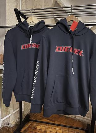 Diesel худі оверсайз унісекс розмір s і xl толстовка2 фото