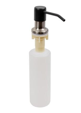 Дозатор встраиваемый для жидкого мыла platinum s02 черный матовый