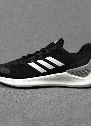 Чоловічі кросівки | adidas ventania | чорні/білі | текстиль/сітка, :43