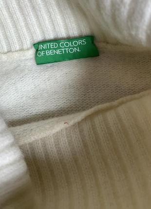 United colors of benetton вовняний светр, гольф оверсайз8 фото