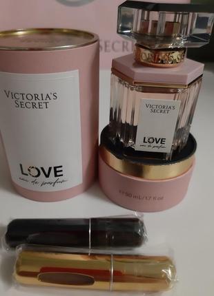 Отливант 5 мл парфюма love от victoria’s secret.