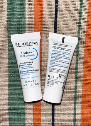 Bioderma hydrabio gel-creme - увлажняющий гель-крем для чувствительной обезвоженной кожи лица, france 🇫🇷3 фото