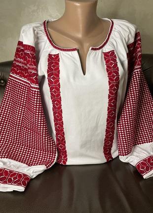 Покутская рубашка. женская блузка, вышиванка ручной работы в покутском стиле тм savchukvyshyvka7 фото