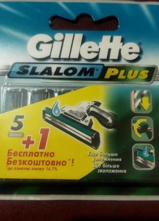 Касети для гоління gillette slalom plus1 фото