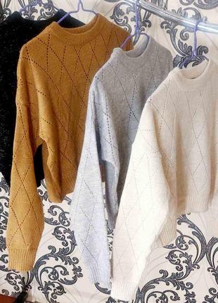 Весенний вязаный свитер 42-46 г.3 фото