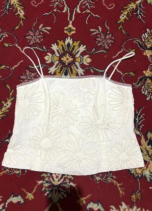 Топ корсет principles корсет вишитий вінтажний   american vintage