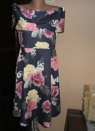 Платье нарядное женское новое,открытые плечи размер евро 16 (44) 48-50размер