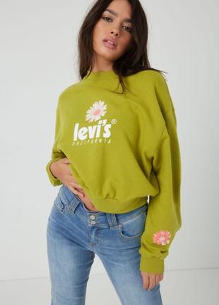 Levis graphic vintage women's crop sweatshirt