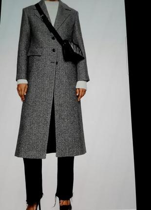 Пальто брендове сіре демісезонне класичне р 34-381 фото