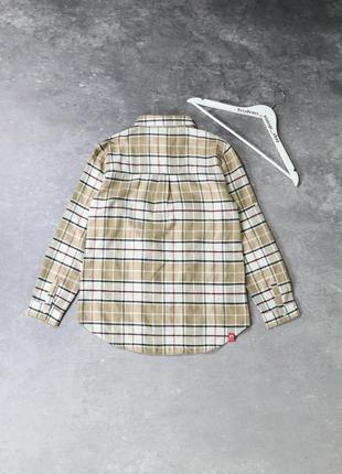 Женская приталенная фланелевая клетчатая оверсайз рубашка в стиле burberry. овершот american vintage y2k workwear carhartt wip полосатая10 фото
