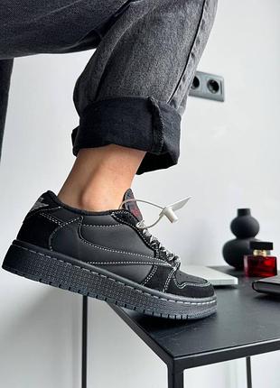 Найк джордан 1 лов кеди nike jordan 1 low × travis scott og