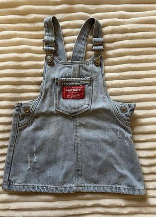 Джинсовый сарафан zara