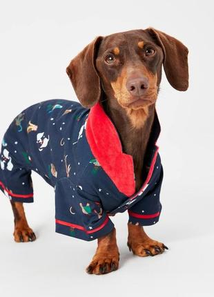 Joules 12 днів різдва- піжама для собак, куртка для собак (маленький ліс)2 фото