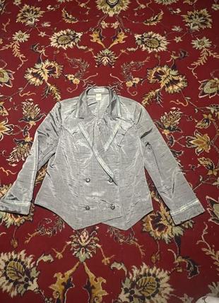 Костюм жакет и юбка, серебряный винтажный костюм, american vintage, hollywood vintage3 фото