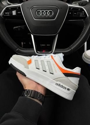 Чоловічі кросівки adidas originals drop step white gray orange