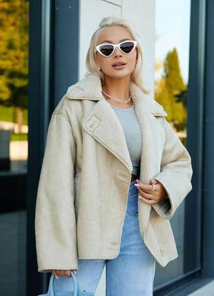 🤎дубленка в стиле zara