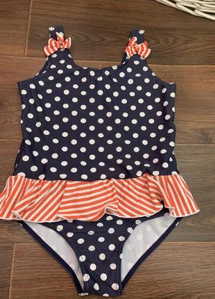 Купальник в горошек 6-7 лет
