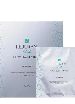 Восстановительная тканевая маска реджуран (rejuran perfect healing v tighter) 20 гр х 4 шт1 фото