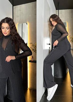 Костюм с жилетом. размеры:48/50;52/54;56/58