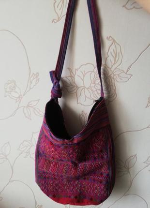 Женская текстильная сумка-мешок4 фото