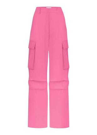 Штани карго рожеві 💕 barbie core брюки оверсайз