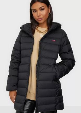 Пуховик levis down mid length puffer jacket