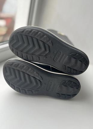Чорні дощові сапоги crocs rain boot оригинал w58 фото