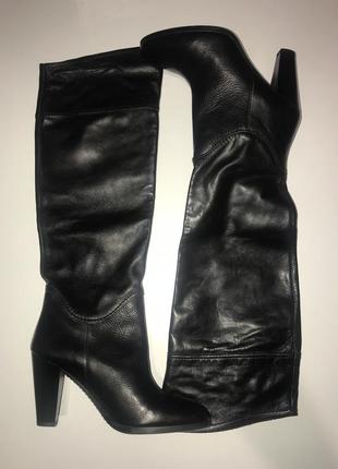 Сапожки кожані весна осінь 38 розмір.