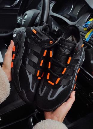 Adidas black orange