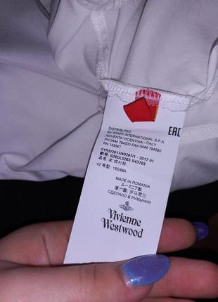 Белоснежная рубашка vivienne westwood 48 размер9 фото