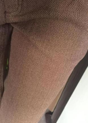 Классические коричневые прямые теплые брюки/брюки м (38)3 фото