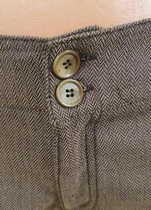 Классические коричневые прямые теплые брюки/брюки м (38)9 фото
