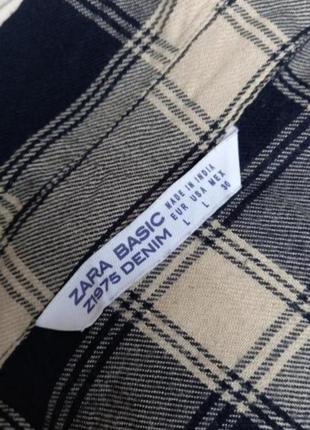 Zara вишивка стрази, кнопки перламутр   подовжена сорочка9 фото