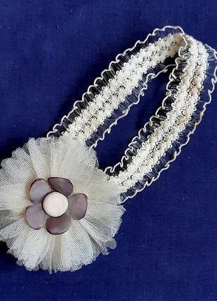 Повязка, афробант, подвязка сексуальная цветок на резинке