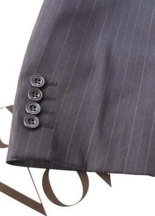 Актуальний брендовий блейзер піджак в смужку у складі вовна люкс якість8 фото