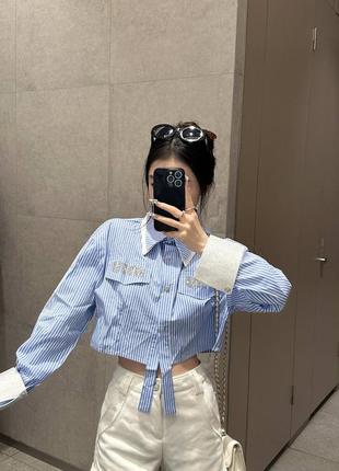Рубашка в стилі miu miu