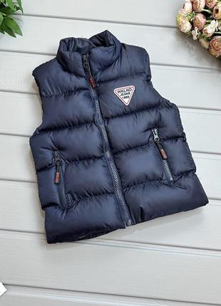Жилет синий