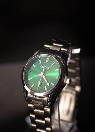 Наручний годинник chenxi жіночий з зеленим циферблатом (10028)