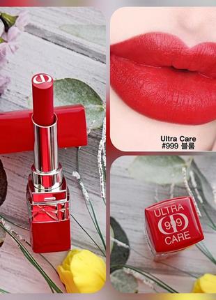 Помада для губ з квітковою олією Dior christian rouge 999 помада діор dior ultra care