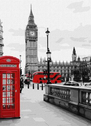Картина за номерами "дзвінок із лондона" ідейка kho3619 40х50 см