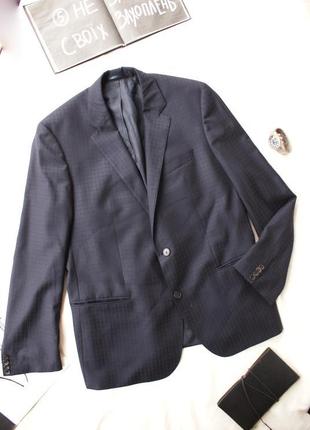 Брендовый пиджак блейзер люкс качество от hugo boss в составе шерсть большой размер1 фото