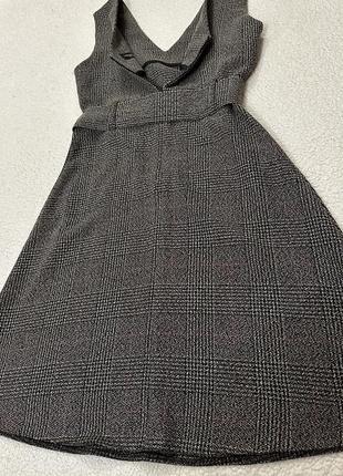 Платье сарафан базовой юбка трапеция3 фото