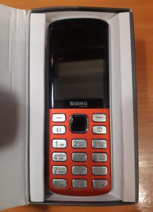 Телефон кнопковий sigma x-style 24 onyx red (червоний)