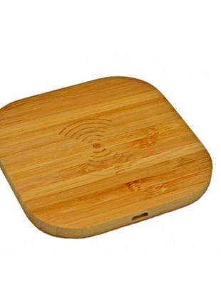 Беспроводная зарядка woodbood wireless charge mini wood