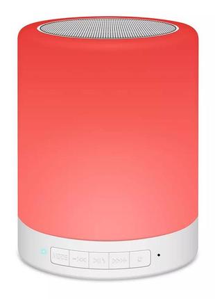 Сенсорний світильник акумуляторний із блютус-колонкою vhg lv2016 touch dimmable table lamp white