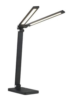 Настольная led лампа ls-66 8w double heads desktop lamp , black