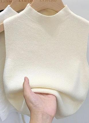 Вязаный топ, майка